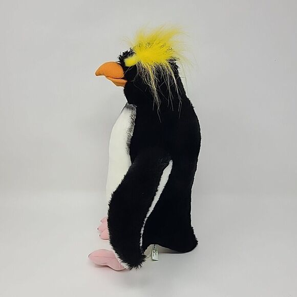 Wildlife Tree 13" Standing Floppy Crested Penguin Animal Kingdom Collection - Picture 3 of 7
